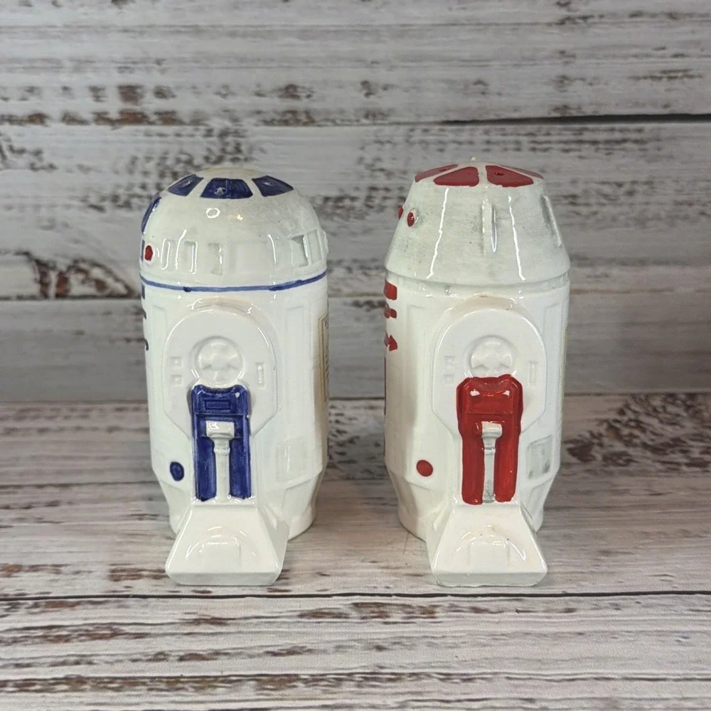 VTG R2-D2 R5-D4 Salt & Pepper Shakers Star Wars Sigma Ceramics